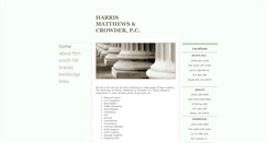 Desktop Screenshot of harrismatthewscrowder.com